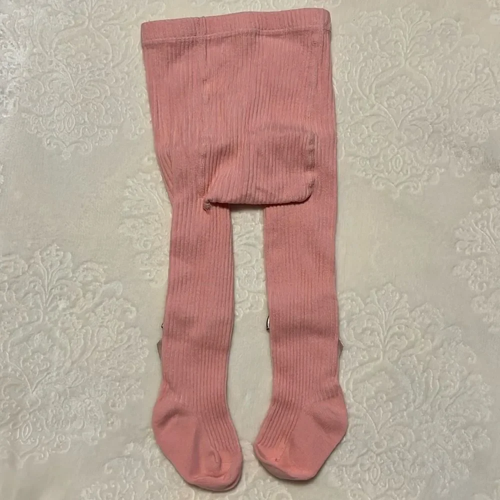 TODDLER GIRL SIZE 12-24 MONTHS NEW BOWKNOT STRETCHY SOLID DANCING LEGGINGS